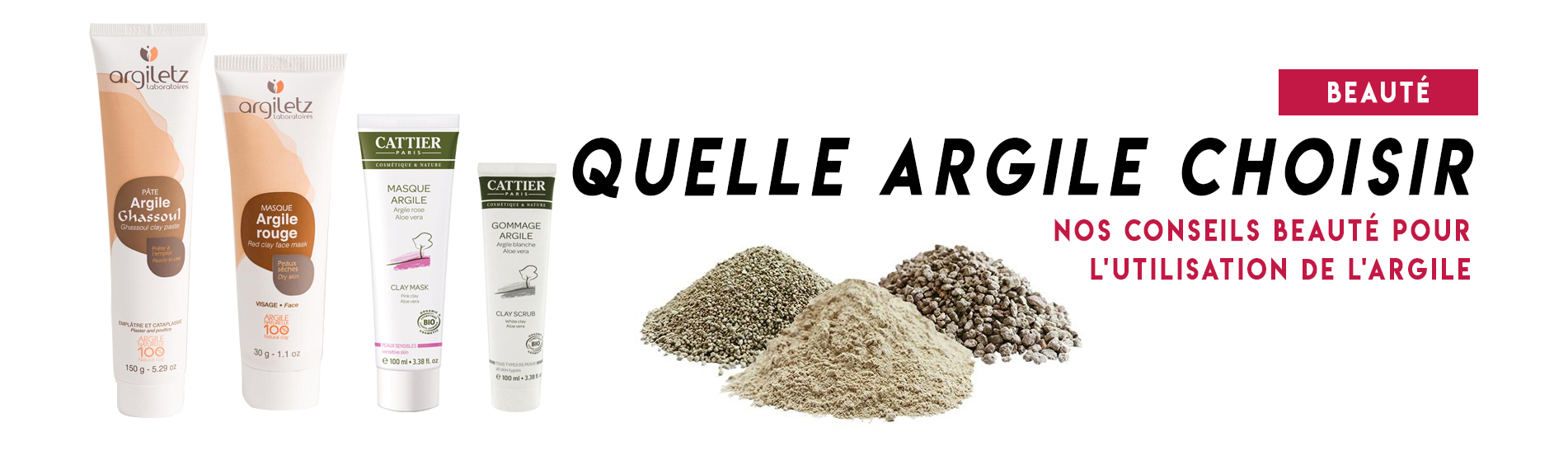 Quelle argile pour quel type de peau