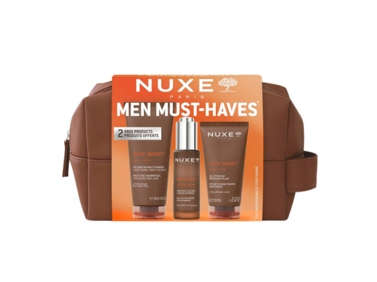 Men Boost Coffret Must Haves - Gel douche + Sérum + Gel hydratant - 100+30+50ml