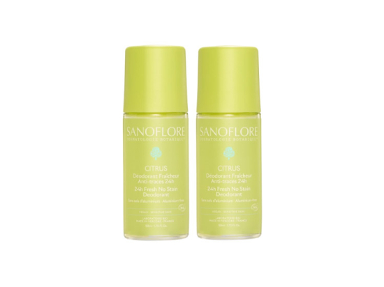 Déodorant Fraicheur Roll-On Anti-Traces Citrus - 2x50ml
