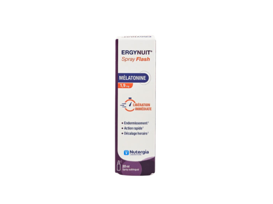 Ergynuit Spray Flash Mélatonine 1,9mg - 20ml