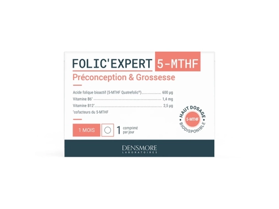 Folic'Expert 5-MTHF Préconception & Grossesse - 90 comprimés