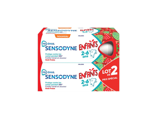 Pro-Email Dentifrice Enfants Arome Fraise - 2x50ml