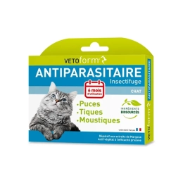 Antiparasitaire Insectifuge Chat - 6 pipettes