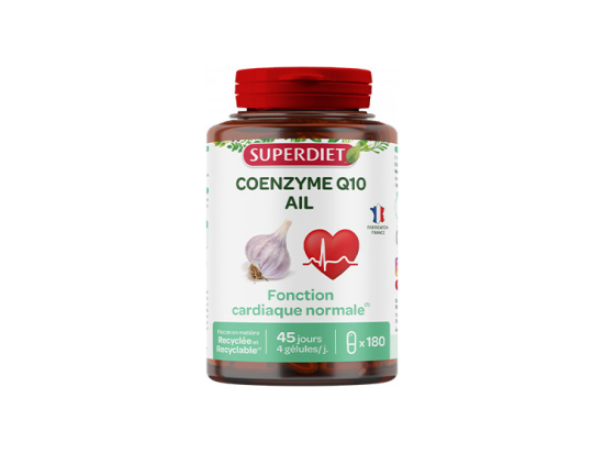 Superdiet Coenzyme Q10 Ail - 180 gélules