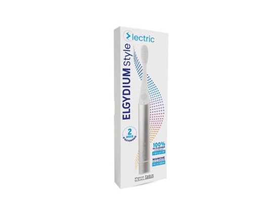 Elgydium Style Electric Brosse à dents électrique Souple couleur Argent