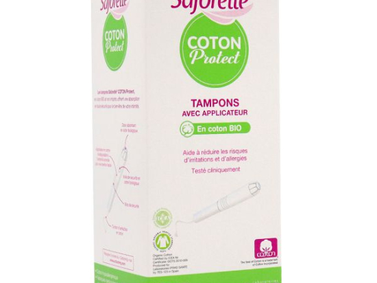 Saforelle Tampons avec applicateur coton BIO - x14 Super