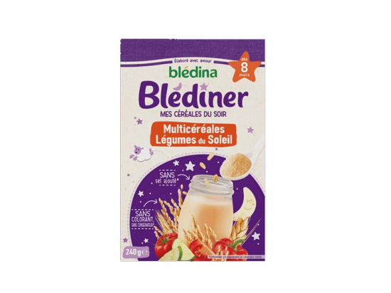 Blédina Blédîner Multicéréales Légumes du Soleil - 400g