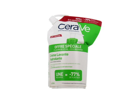 Crème Lavante Hydratante + recharge - 473+473ml