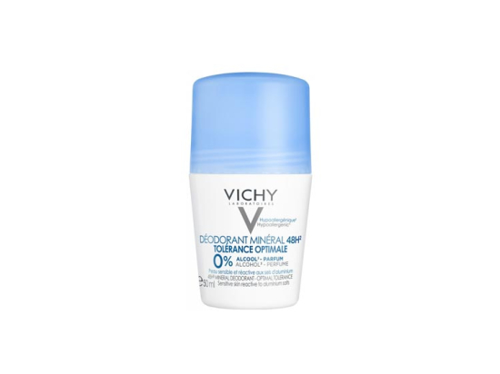 Vichy Déodorant Minéral Roll-on 48h Tolérance optimale - 50ml