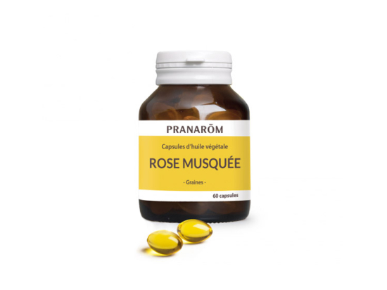Pranarôm Capsules d'huile végétale de Rose musquée - 60 capsules