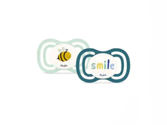 Sucettes anatomiques 18m Smile Bleu - x2