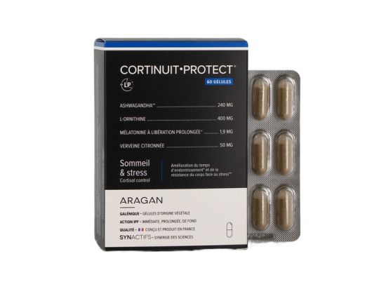 Synactifs Cortinuit Protect Complément alimentaire mélatonine LP et ashwagandha - 60 gélules