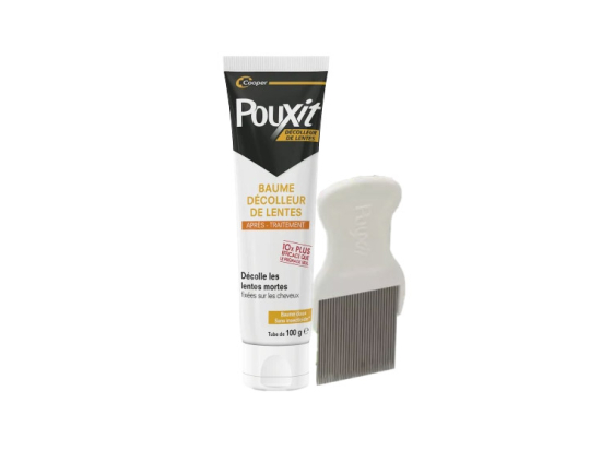 Pouxit Baume Décolleur de Lentes - 100 g + peigne