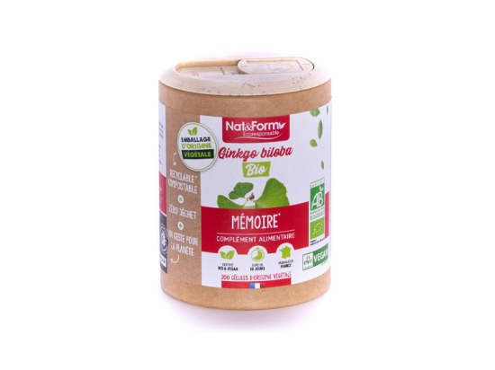 Ecoresponsable Ginkgo biloba BIO - 200 gélules