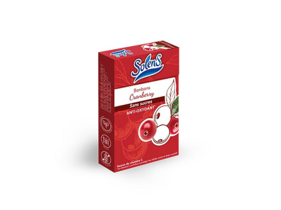 Solens Bonbons Cranberry sans sucre - 50g