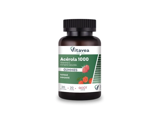 Acérola 1000 mg Goût Cerise  - 20 gummies