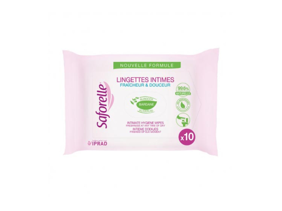 Saforelle Lingettes intimes -10 lingettes