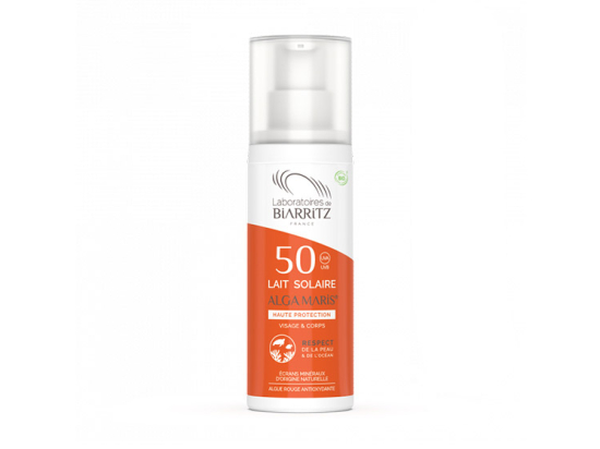 Laboratoires de Biarritz Alga maris Lait solaire SPF50 BIO - 100ml