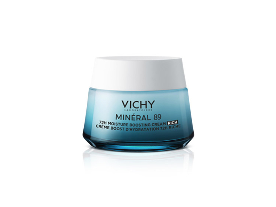 Vichy Mineral 89 Crème Boost d'Hydratation 72h Riche - 50ml