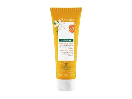 Klorane Crème solaire sublime SPF50 au Tamanu BIO et monoï - 50ml