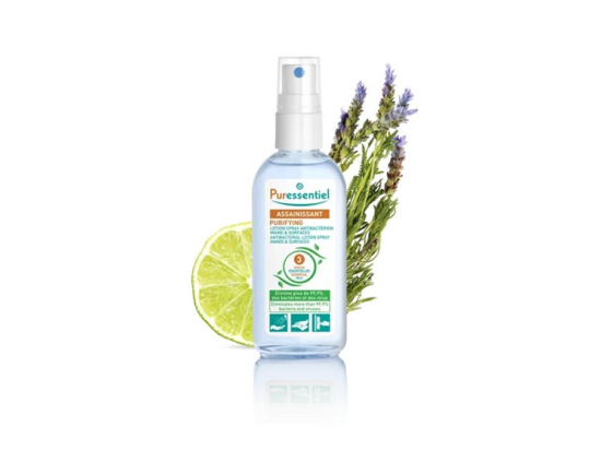 Puressentiel Lotion Spray Antibactérien mains & surfaces  - 80 ml