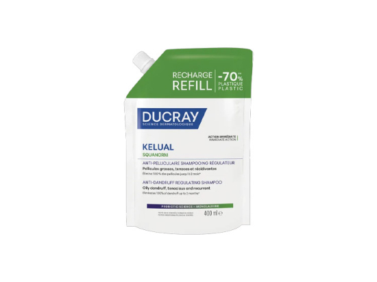 Kelual Squanorm Recharge Shampoing Anti-Pelliculaire Pellicules Grasses - 400ml
