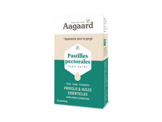 Aagaard Pastilles pectorales - 30 pastilles