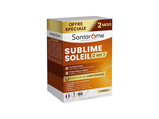 Sublime Soleil 2 en 1 Auto-bronzant et Préparateur - 60 gélules