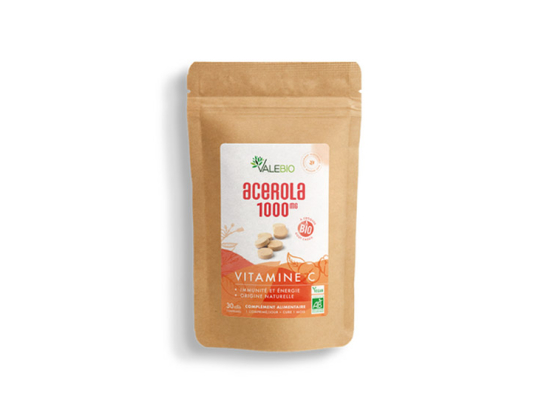 Valebio Acérola 1000 BIO - 30 comprimés à croquer