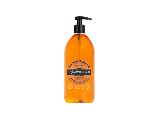 Le Comptoir Du Bain Savon Traditionnel De Marseille  Mandarine Sauge  - 1L