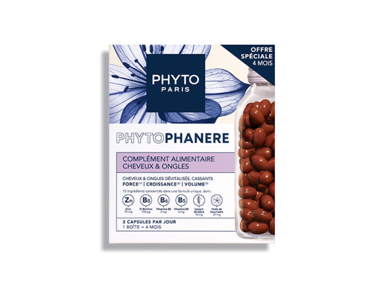 Phytophanère Duo Complément alimentaire Cheveux et Ongles Force croissance et volume - 2x120 capsules