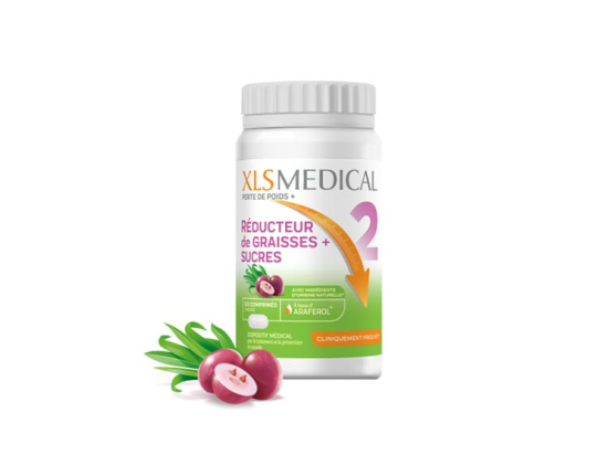 XL-S Medical Perte de poids + Réducteur de graisses & sucres - 120 comprimés