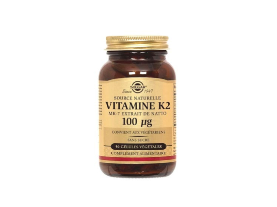 Solgar Vitamine K2 100 µg - 50 Gélules