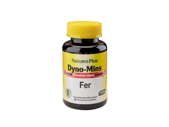 Nature's Plus Dyno-Mins Fer - 30 comprimés