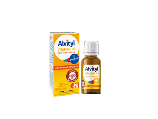 Alvityl Vitamine D3 goutte 1200 UI - 20ml