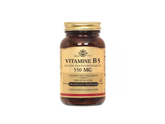 Solgar Vitamine B5 550mg - 50 gélules