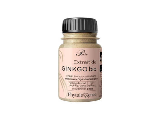 Phytalessence Pure Extrait sec de Ginkgo BIO - 60 gélules