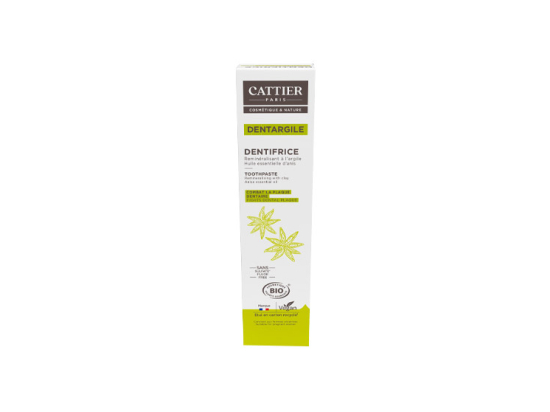 Cattier dentifrice Dentargile à l'anis BIO - 75 ml