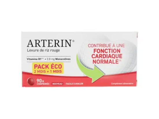 Arterin Levure de riz rouge 2.9mg - 90 comprimés dont 30 OFFERTS