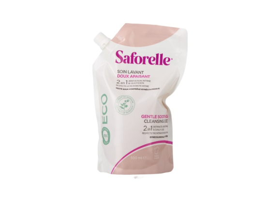 Saforelle Soin lavant doux apaisant éco-recharge - 500ml