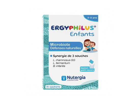 Nutergia Ergyphilus Enfants Microbiote Défenses naturelles  - 14 sachets