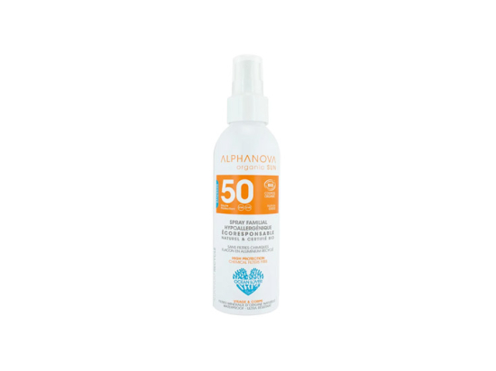 Alphanova Spray solaire familial BIO SPF50 - 150g