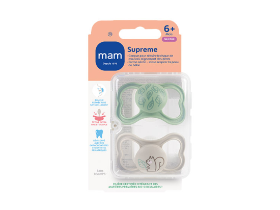 Sucettes Supreme - 6 Mois et + - Lot de 2