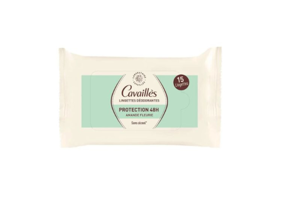 Lingettes déodorantes Protection 48h - 15 unités