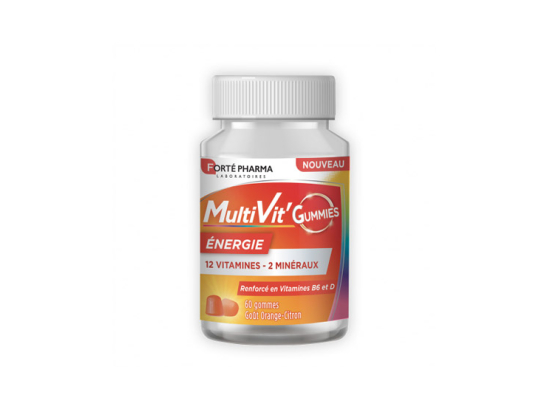 Forté Pharma Multivit'Gummies Energie - 60 gommes