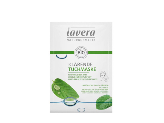 Lavera masque en tissu purifiant BIO - 1 masque