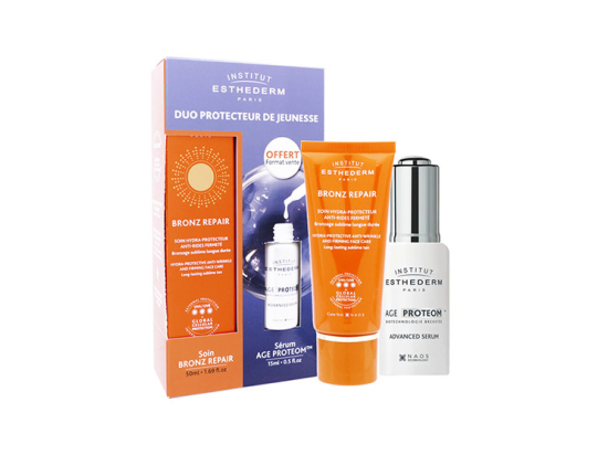 Duo Protecteur de Jeunesse - Bronz Repair Soin Protecteur Anti-Rides + Age Proteom Sérum OFFERT - 50+15ml