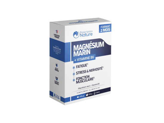 Prescription Nature Magnesium marin - 60 gélules