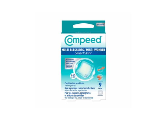 Compeed SmartSkin Pansements Multi-Blessures Large x9