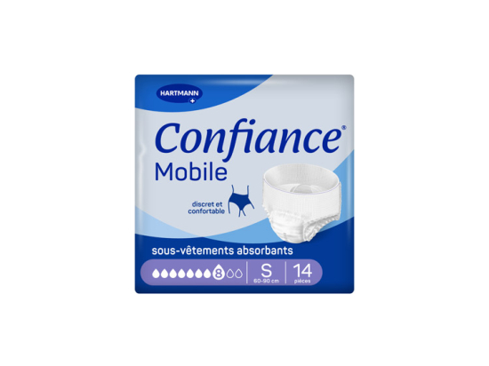 Confiance Mobile Culotte d'Incontinence Absorption 8 Taille S - x14